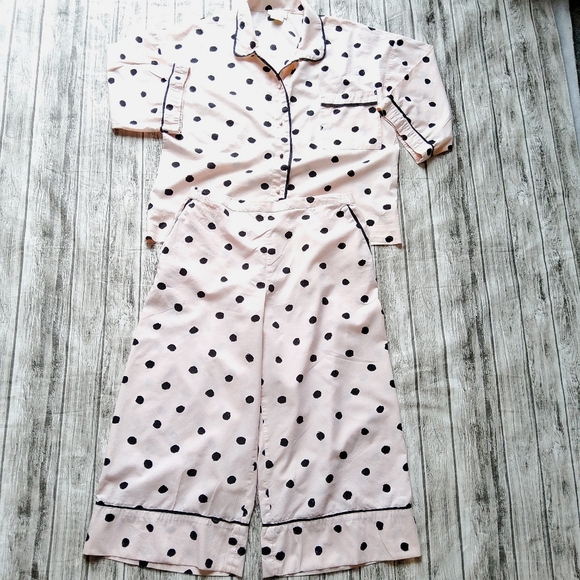 Kate Spade Elbow Sleeve Capri Pajama Set sz S - Picture 2 of 7